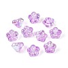 Electroplate Transparent Glass Beads Strands EGLA-N055-03A-07-1