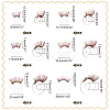 24Pcs 6 Style Acrylic Doll Eyelashes DOLL-PH0001-41B-2