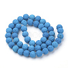 Synthetic Lava Rock Beads Strands X-G-S277-6mm-07-2