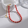 Handmade beaded pearl bracelet BN7202-1-1