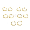 Enamel Triangle Stud Earrings EJEW-G347-03G-1