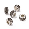 Platinum Color Core CCB Plastic European Bead FIND-H044-01B-P-3