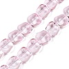 Electroplate Glass Beads Strands EGLA-N012-07F-1