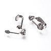 Brass Clip on Earring Converter X-KK-Q115-N-3