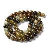 Natural Green Garnet Beads Strands G-Z034-B14-01-3