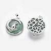 Natural & Synthetic Mixed Stone Kitten Pendants G-J386-B-3