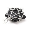 Natural Obsidian Pendants G-D458-07P-02-RS-3