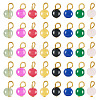 Glass Round Pendants PALLOY-TADJ00001-01-1