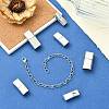 6Pcs 3 Styles 304 Stainless Steel Magnetic Clasps with Glue-in Ends STAS-CJ0003-26-6
