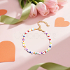 4Pcs 2 Styles Acrylic Beads Bracelets for Women BJEW-HY0001-13-4
