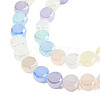 Electroplate Glass Beads Strands EGLA-N002-40B-05-3