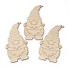 Christmas Theme Undyed Natural Wood Big Pendants WOOD-B001-10A-1