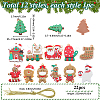 12Pcs 12 Styles PVC Christmas Pendant Decorations DIY-SC0026-47-2