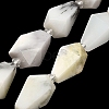 Natural White African Opal  Beads Strands G-NH0005-B11-01-3