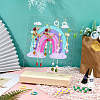 Acrylic & Wood Earring Displays EDIS-WH0016-01-2