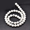Natural Gemstone Howlite Round Bead Strands G-P075-34-10mm-2