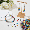 10 Strands 10 Colors Synthetic & Natural Lava Rock Beads Strands G-OC0005-04-5