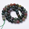 Natural Indian Agate Beads Strands G-S281-23-6mm-2