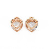 Heart Alloy Charms ZIRC-R007-043A-03KC-2