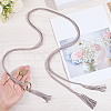 Handmade Imitation Leather Braided Rope Tie Belts AJEW-WH20006-398D-3