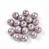 Electroplate Pearlized Glass Pearl Beads EGLA-T021-14B-02-1