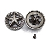 Antique Silver Alloy Buttons BUTT-WH20002-02M-AS-1