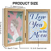 Word I Love You To The Moon Wood Picture Frames Box AJEW-FG0004-02C-2