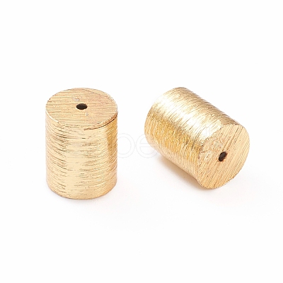 Brass Drawbench Beads KK-K241-01G-1