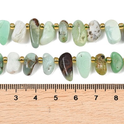 Natural Chrysoprase Beads Strands G-A296-02-1