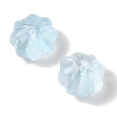 Transparent Spray Paint Glass Beads GLAA-Z011-10D-1