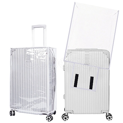 Transparent PVC Luggage Cover AJEW-WH20080-52K-1
