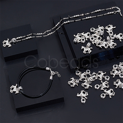 24Pcs Alloy European Dangle Charms PALLOY-PH01870-1