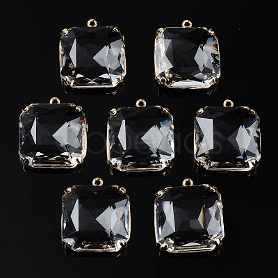 Transparent Glass Pendants GLAA-Q088-020-1