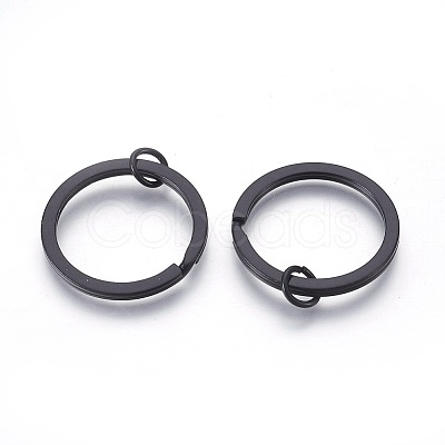 Spray Painted Iron Split Key Rings IFIN-L038-05-FF-1