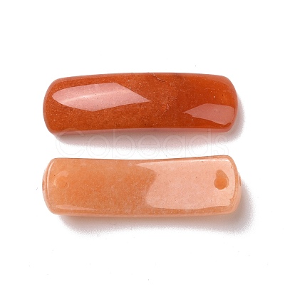 Natural Red Aventurine Connector Charms G-D460-02K-1