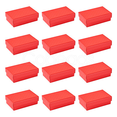 Rectangle Cardboard Paper Jewelry Box CON-TAC0015-01D-1