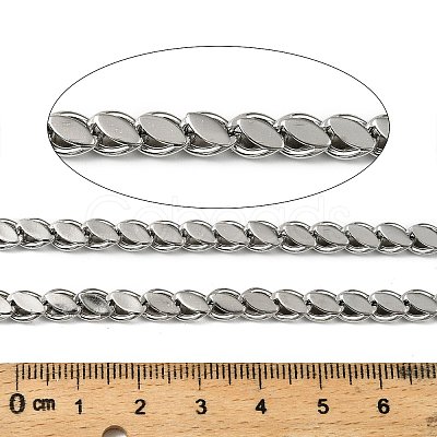 304 Stainless Steel Horse Eye Link Chains CHS-H114-04P-1