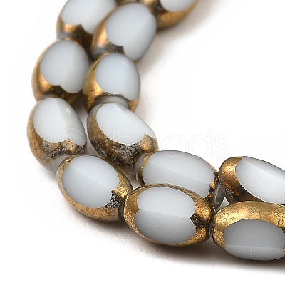 Electroplate Glass Beads Strands EGLA-P051-01A-G01-1