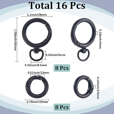 8Pcs Zinc Alloy Swivel Clasps FIND-SC0012-76B-1