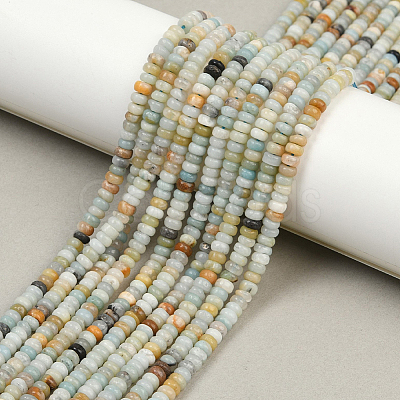 2 Strands Natural Flower Amazonite Beads Strands G-PA0001-27-1