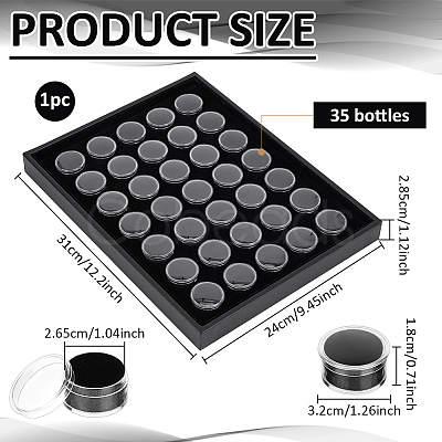 Acrylic Diamnond Gemstone Display Boxes CON-WH0089-170A-1