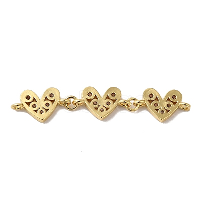 Rack Plating Brass Connector Charms KK-O142-59G-1