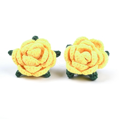 Cotton Knitting Artificial Flower DIY-P082-01H-1