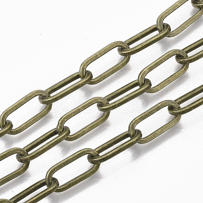Unwelded Iron Paperclip Chains CH-S125-02C-AB-1