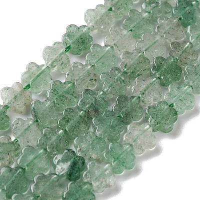 Natural Green Strawberry Quartz Beads Strands G-B138-C05-01-1