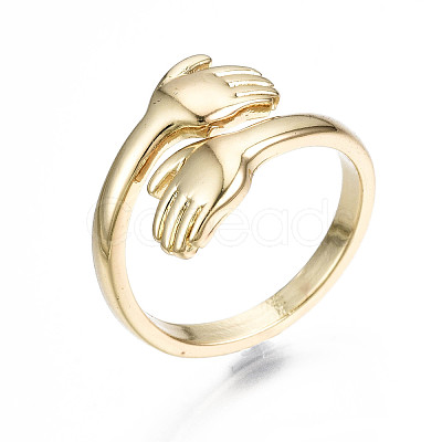 Brass Cuff Rings X-RJEW-Q161-019-NF-1