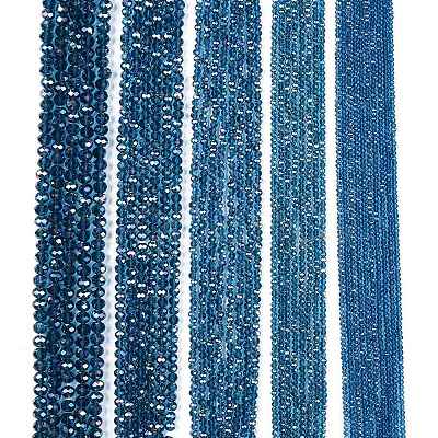 Electroplate Glass Beads Strands LS-EGLA-A044-T6mm-B27-1