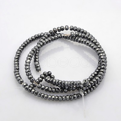 Electroplate Non-magnetic Synthetic Hematite Beads Strands G-J208G-10-1