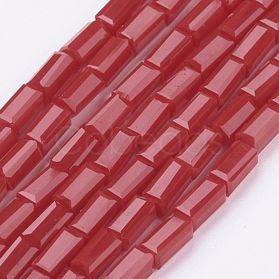 Opaque Glass Beads Strands EGLA-E008-3x6mm-05-1