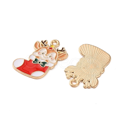 Alloy Enamel Pendants X1-ENAM-I061-01KCG-27-1